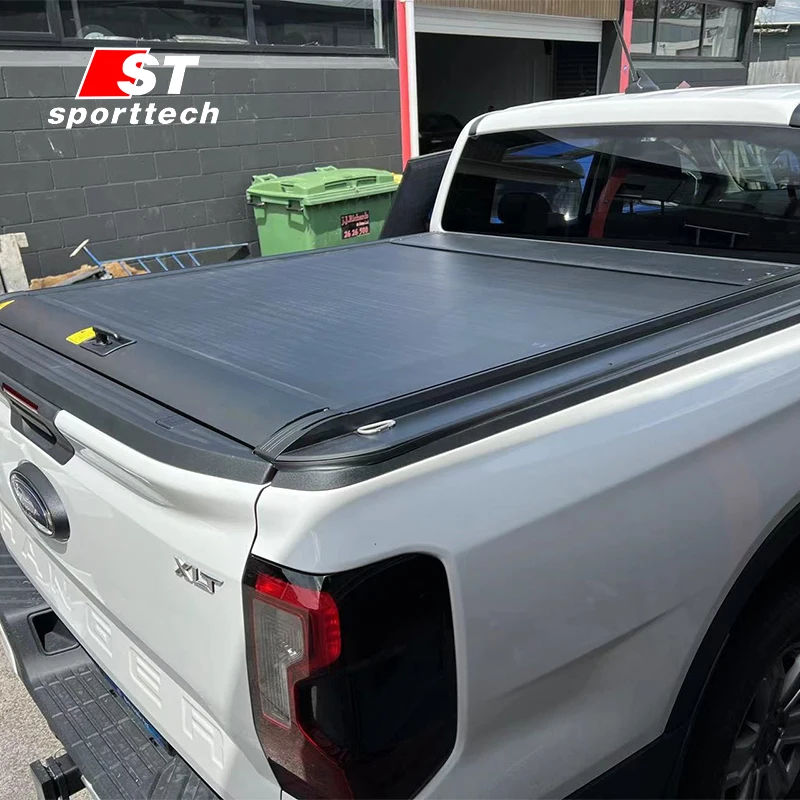 Retractable Hard Truck Bed Tonneau Covers 4x4 Pickup Roll Up Roller Lid ...