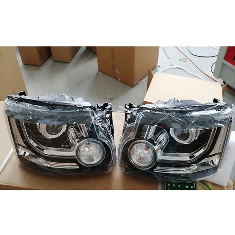 Pair 2014-2016 Headlights Assembly Upgrade for Land Rover Discovery 3 LR3 2005-2009 Discovery 4 LR4 2010-2013 Car Front Lights