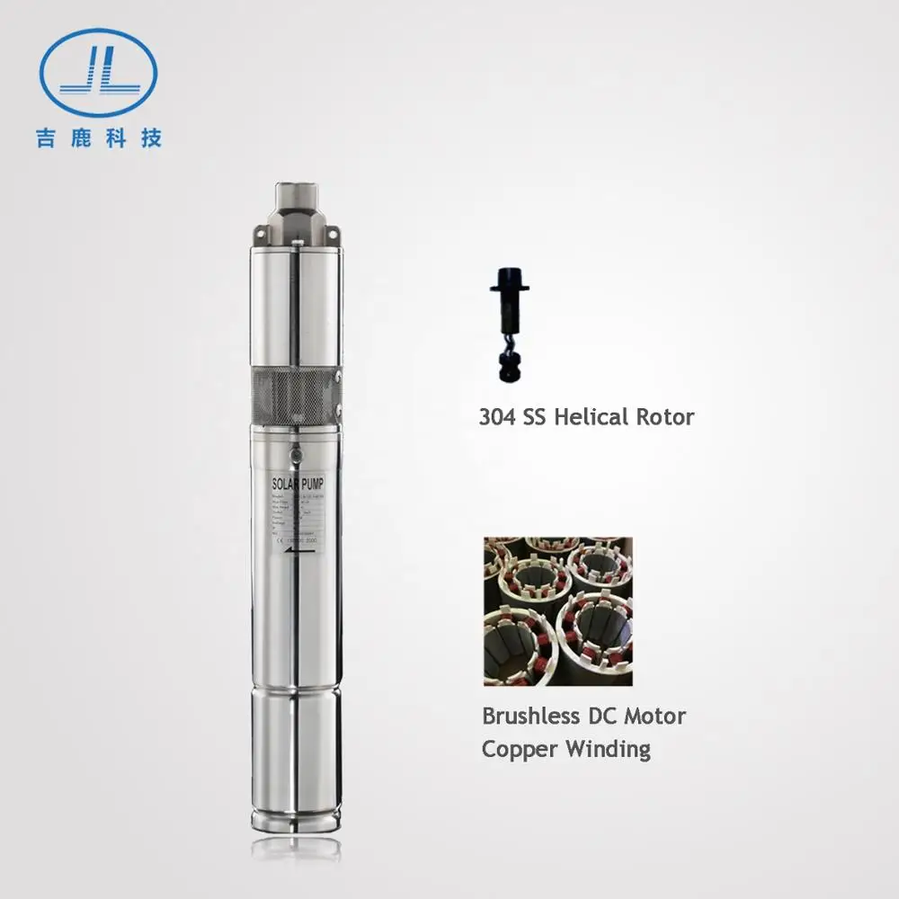 
 3SSH1.6/80-D36/400 3 дюйма 36V 0.5hp винтовой ротор работающий на постоянном токе от солнечных батарей Погружные Насосы  