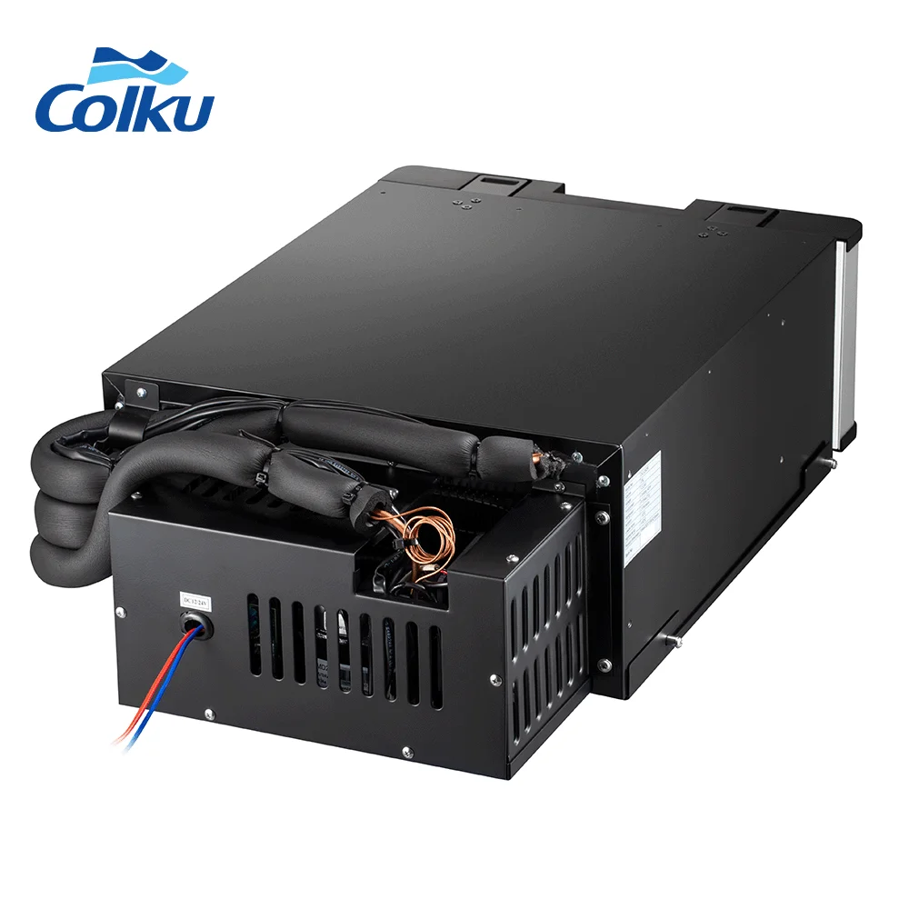 Colku 12V 24V DC Compressor Cooling Camp Car Fridges 23L Drawer Freezer With 3 Dividers