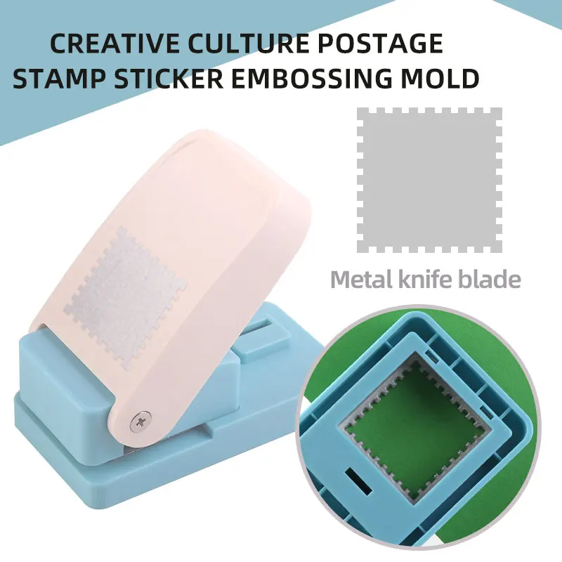 ZEQUAN 5805 Standard Punch Embossing Tool for Children's Handicraft Classes DIY Fun Square-Shaped Manual Stamp