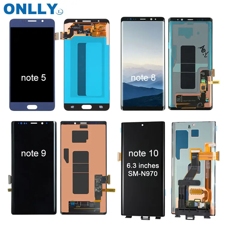 Super Amoled for Samsung galaxy Note 8 N5100 Lcd with Digitizer , for Note8 9 Lcd Screen+frame