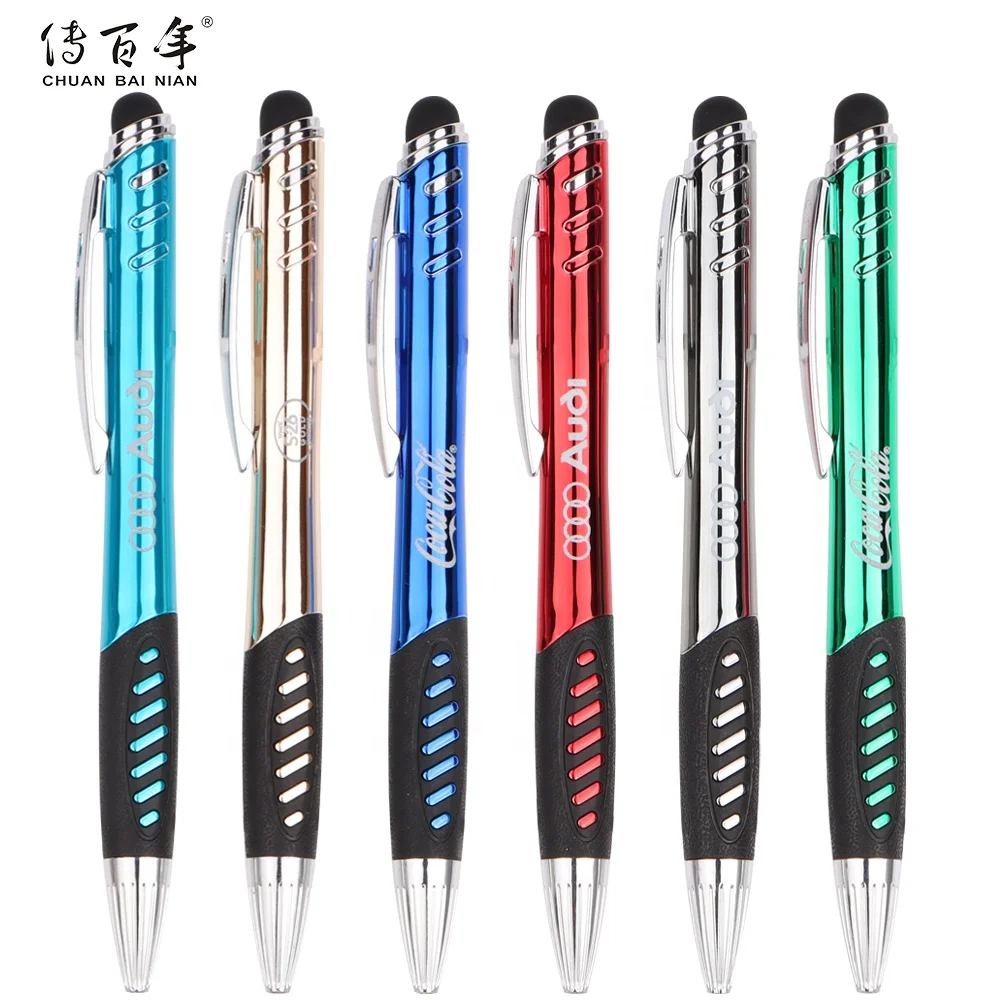Custom LED Light Logo Stylus Pen in Multifunctional