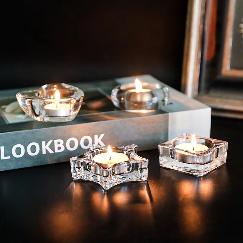 product wholesale promotion crystal glass candle holder for candlestick candlestick holders wedding home decoration table candle holders-7