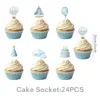 Cupcake topper 24pcs