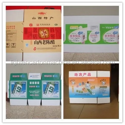 Automatic Carton Pizza Paper Box Making Machine Color Corrugated Box Printing Machine Corrugated Board Flexo Printing Machine