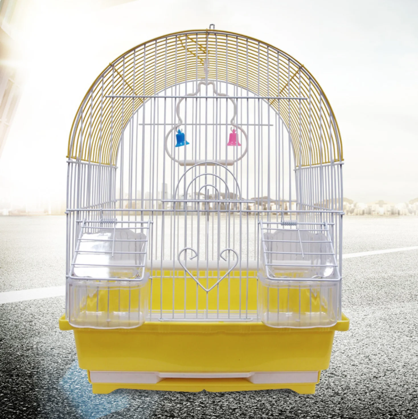 Folding Metal Fancy Parrot Bird Cage Breeding Outdoor Travel Small Wire  Birds Cage Sale Pet Display for Small Bird Cages