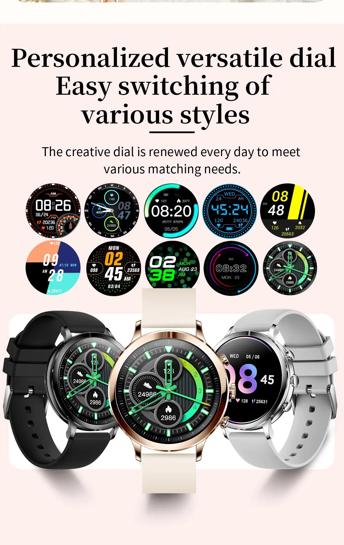 V61 Fashion Ladies Smart Watch 2026 1.39