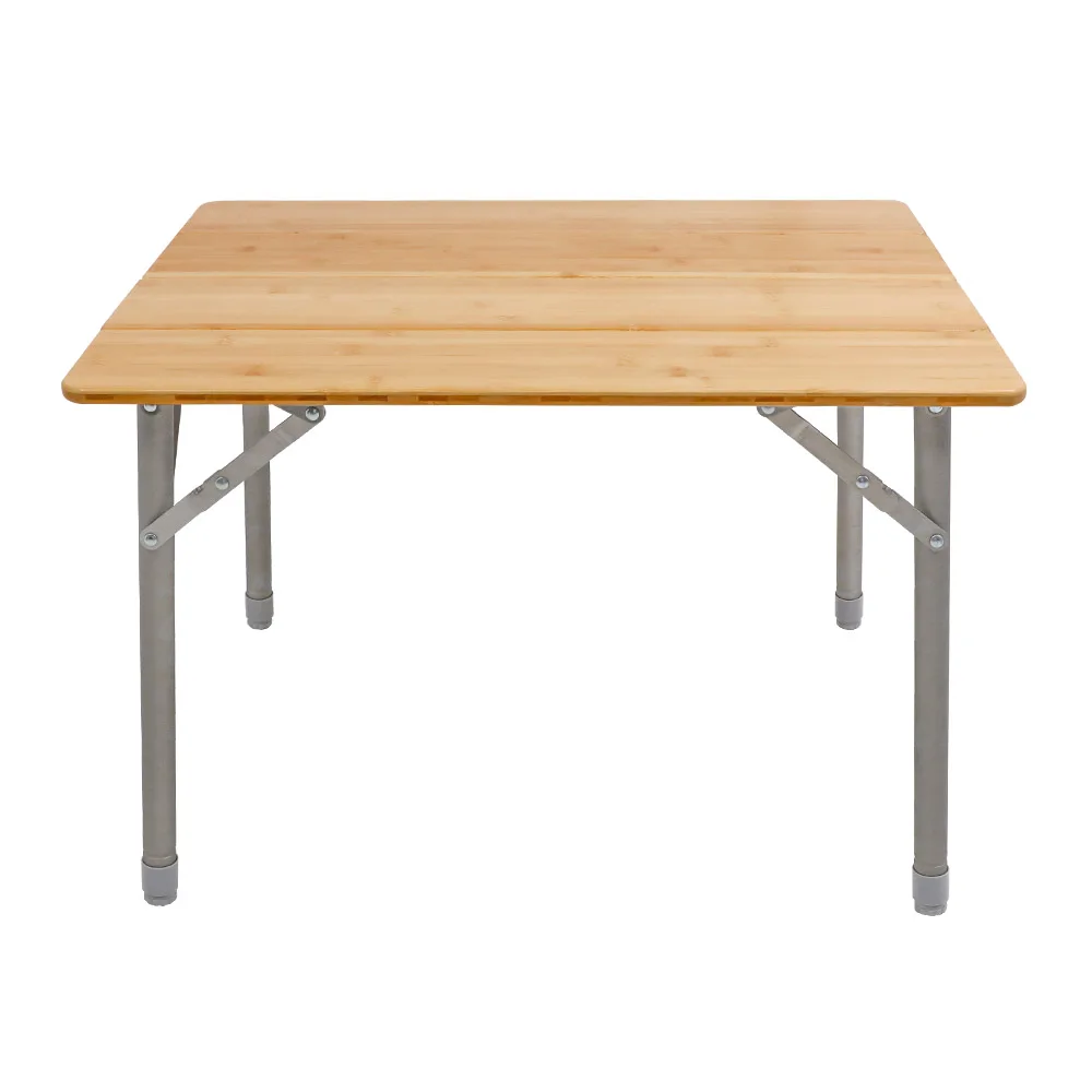 Складной Бамбуковый стол для кемпинга переносные столы легкие регулируемые по высоте Алюминиевый открытый пикника пляжа 4 складки