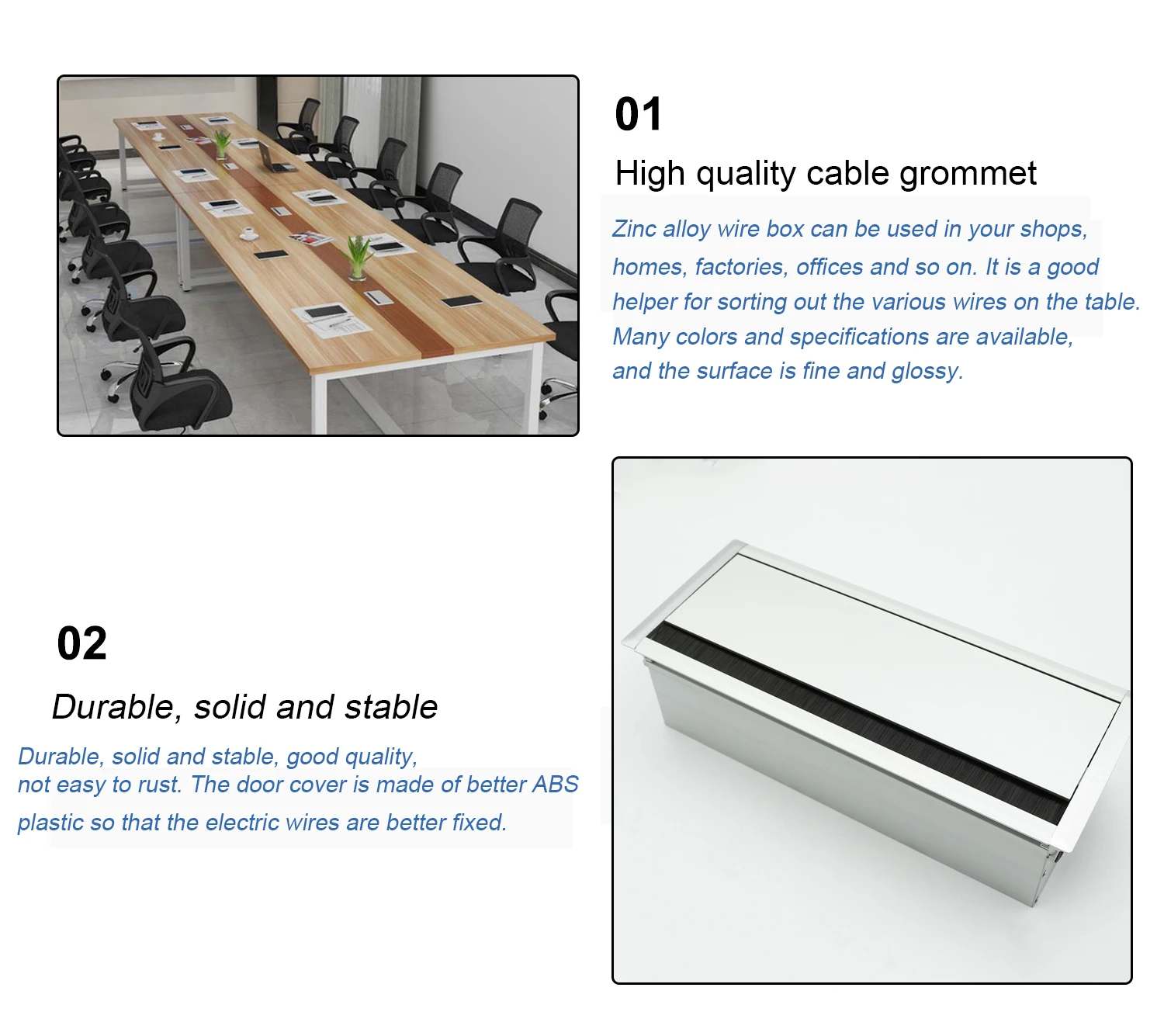 Double Sided Opening Flip Up Office Furniture Outlet Conference Table