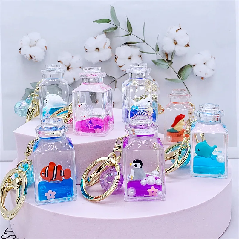 Portachiavi E Ciondolo Per Telefono A Forma Di Bottiglietta D'Acqua Con Perline Di Cristallo – Accessorio Luccicante Con Stella E Fiore, Rosa