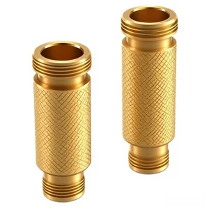 Custom CNC Machining Services Brass Parts Quick-connect Garden Hose Water Pipe Connector Flexible Joint