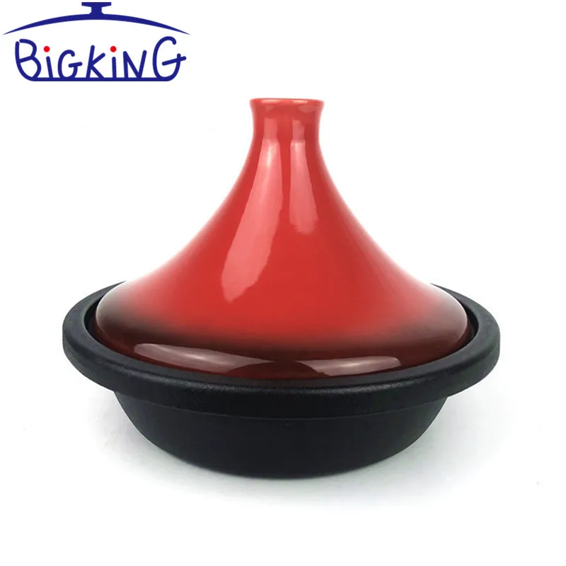 Яркий эмалированный марокканский чугунный тагиновый горшок 2 5