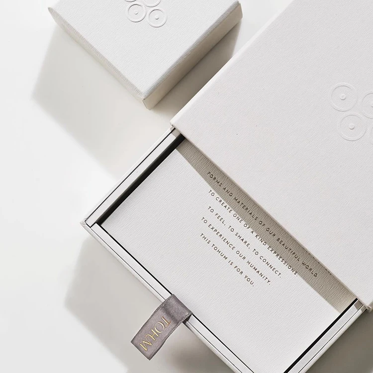 Изготовленный на заказ логотип напечатанный картонный бумажный ящик белое роскошное бумажное ожерелье серьга коробка ювелирных изделий упаковка с