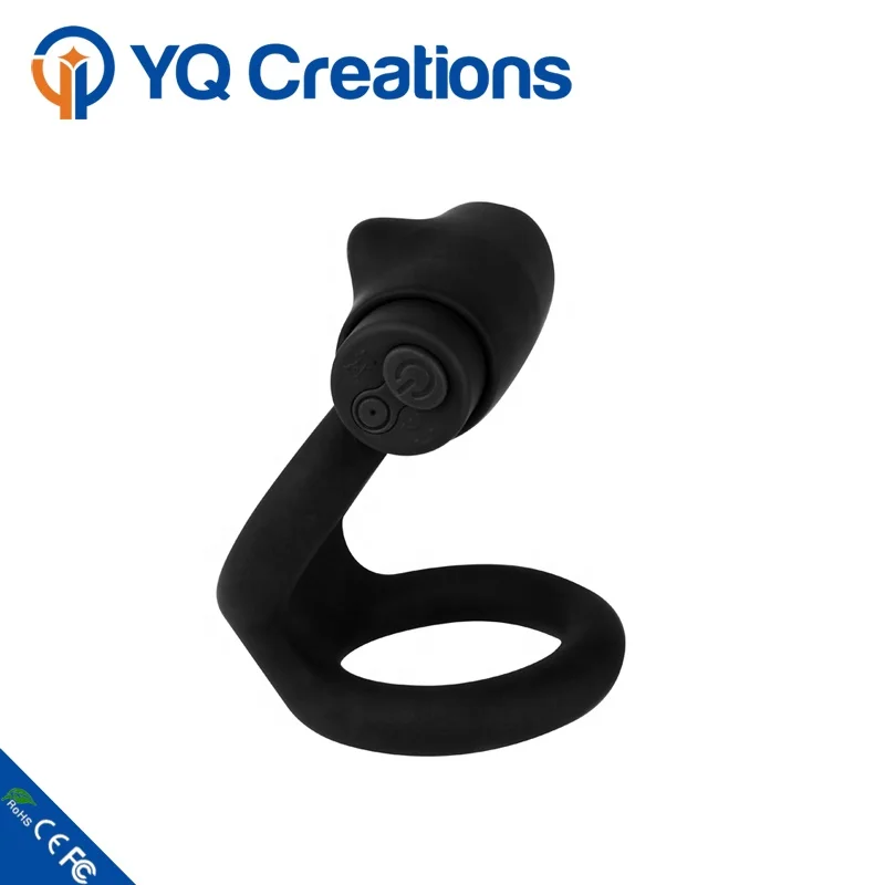 Testicle Ring Vibrating Sex Double Cock Ring With Rechargeable Bullet