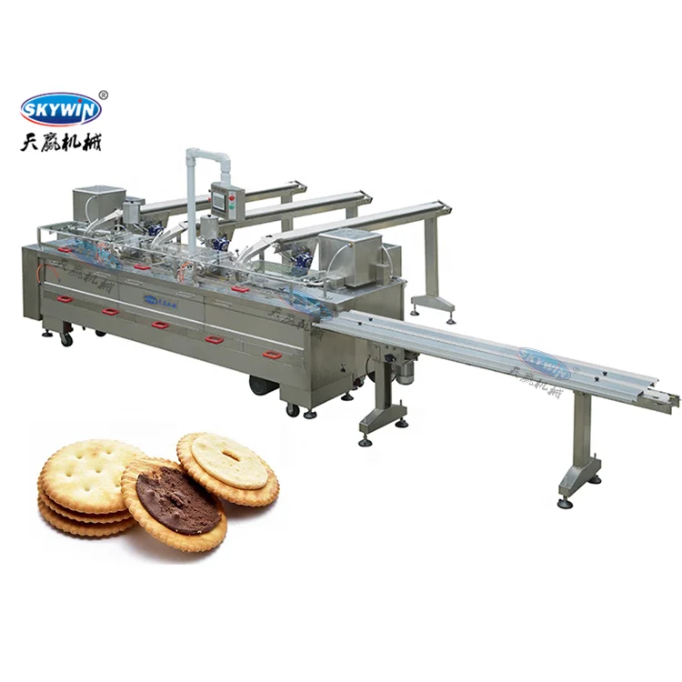 Automatic ice cream sandwich cookie biscuit machine maker biscuit sandwich machine