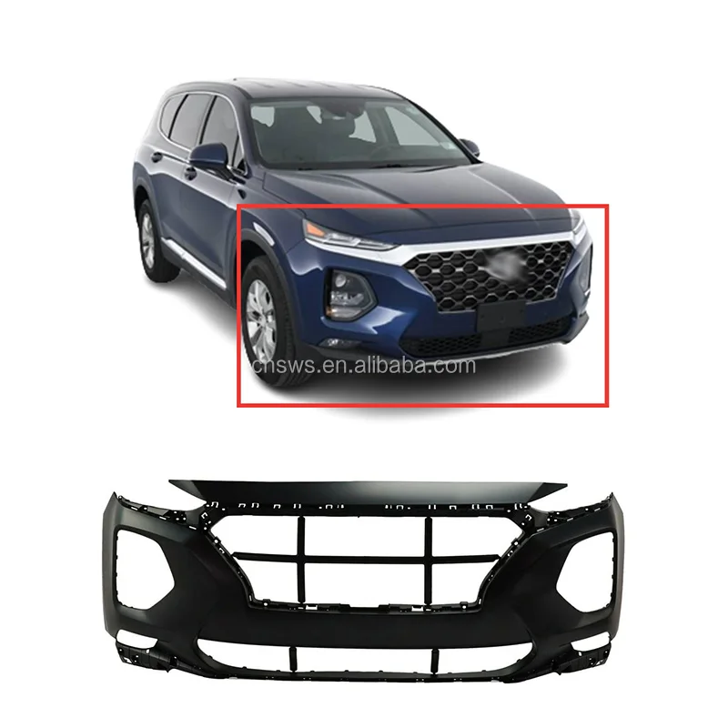 product front upper bumper cover for 2019 2020 hyundai santa fe front bumper kit-35