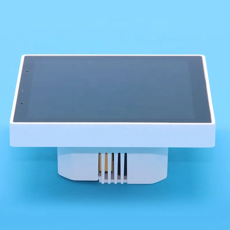 3.5'' Tuya Smart Music Switch Touch Switch 4 Gang Relay Control Panel Wall Switches Timer Smart Home Products Custom System thumbnail 5