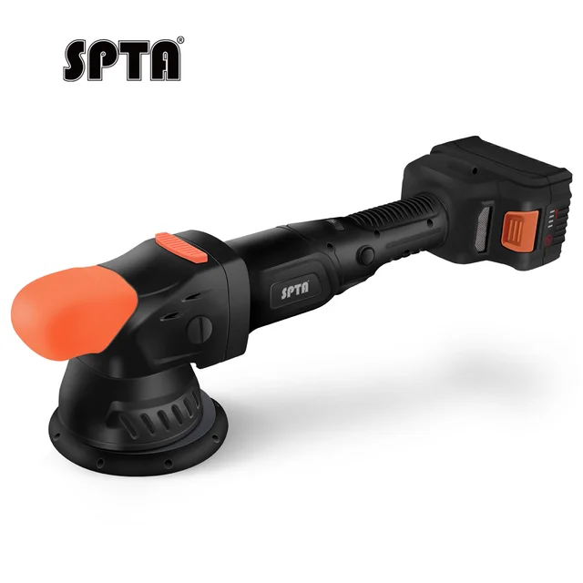 SPTA CP601-515 Brushless Dual Action Polisher 6-Level Speed Setting Powerful Cordless DA Polisher For Car Care Detailing