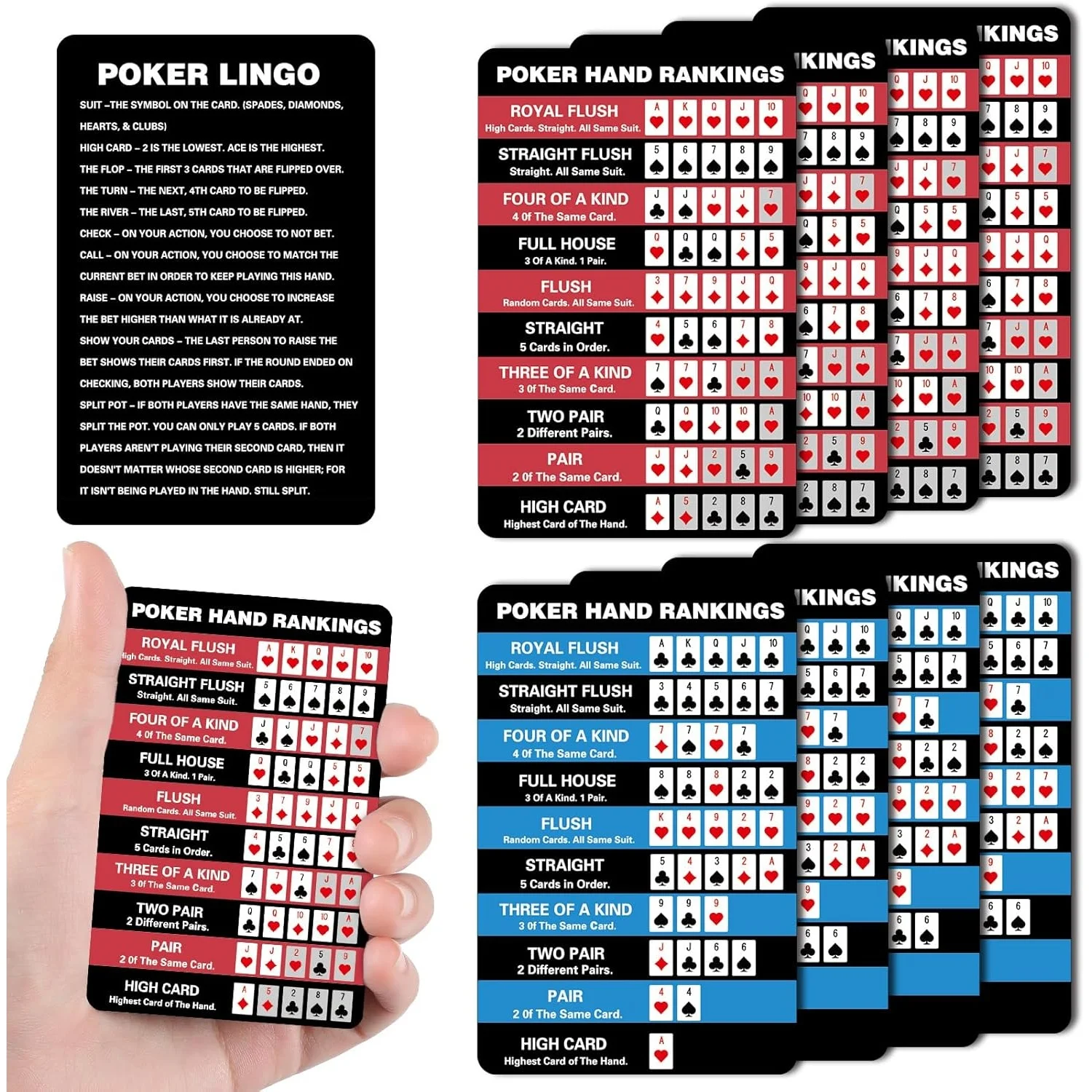 Cards Ranking Order Poker Hand Rankings Chart Rules Cheat Sheet Cards Poker Hands Ranking ...