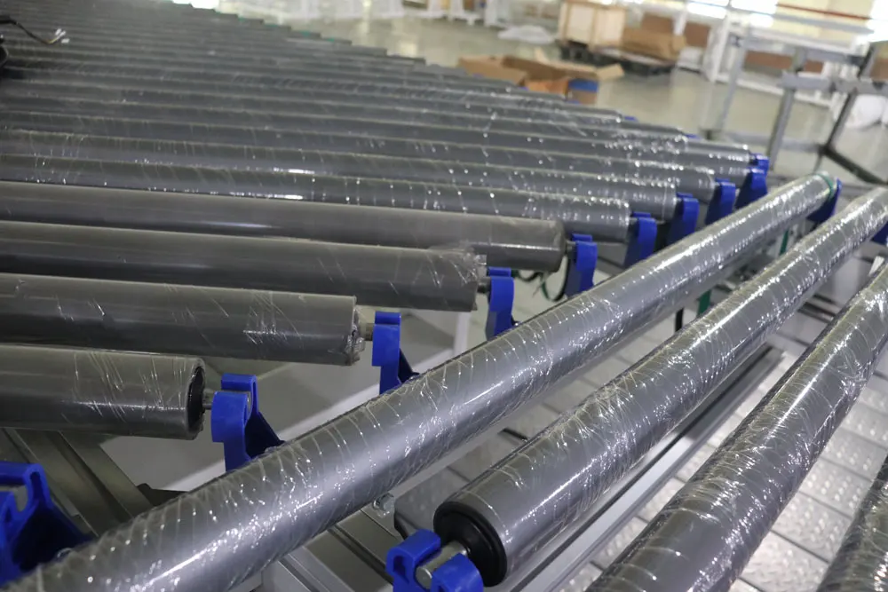 Hongrui Single Row Of Inclined Rollers Connected Left And Right Conveyor Line/Edge Banding