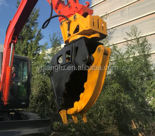 Q345b Mini Excavator Attachments Hydraulic Power Thumb Bucket