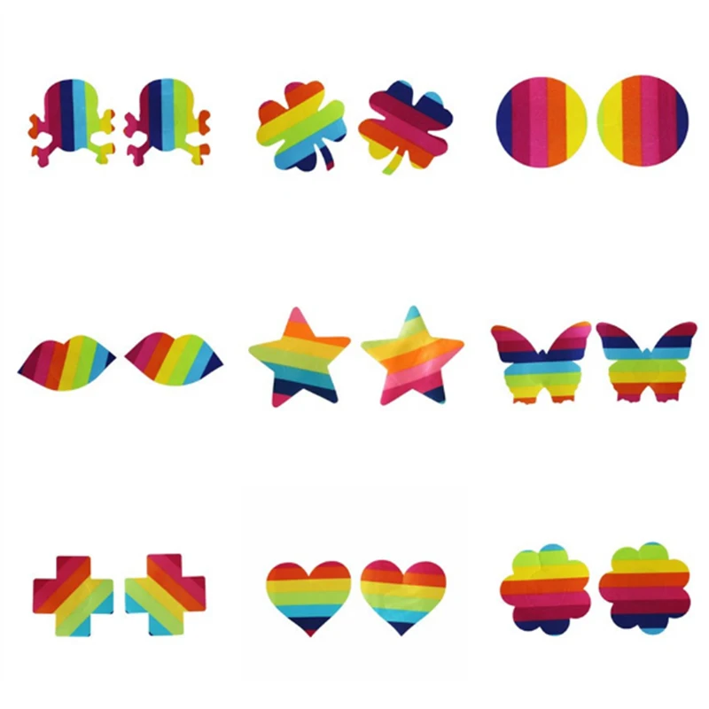 Custom Shape Disposable Breast Nipple Cover Stickers Comfortable Invisible Petals Pasties for Women