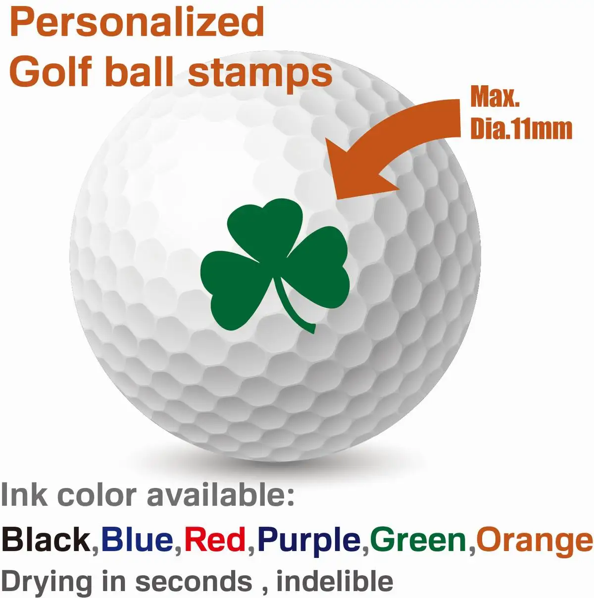 Personalised Quality and Cheap Golf Gifts Stamper Plastic Golf Ball Stamps  - China Golf Stamp and Rubber Stamp price