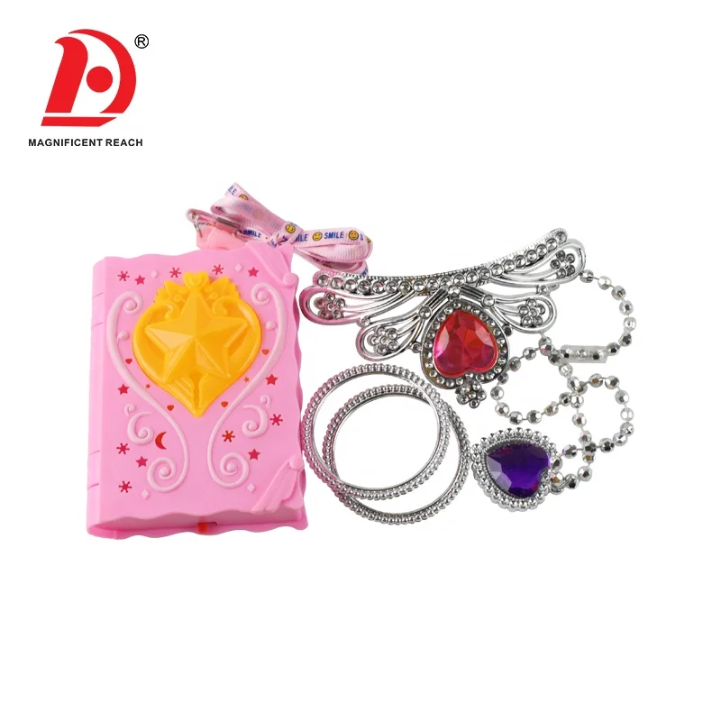 HUADA 2023 девочки ролевые игры красивая игра принцесса великолепные пластиковые ювелирные изделия игрушки для