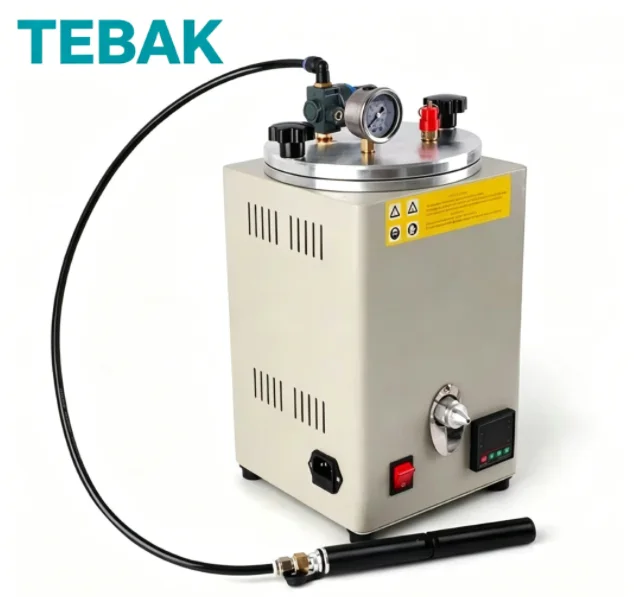 TEBAK New Jewelry Casting Machine Wax Injection & Vacuum Injector with Motor and Pressure Gauge 220V 50Hz