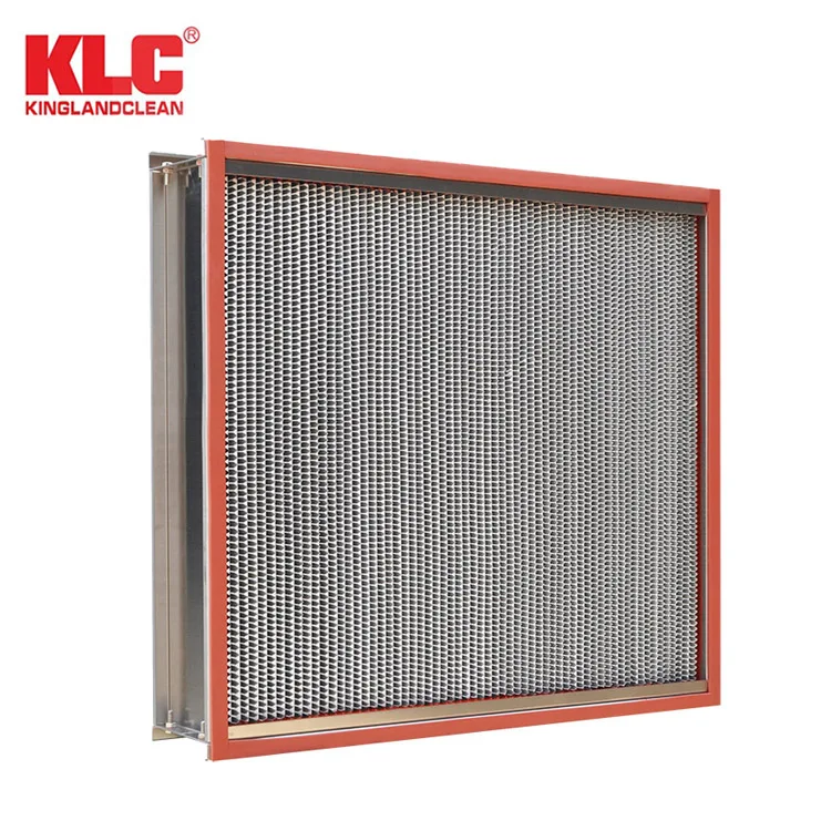 High Efficiency Particulate Air Filters Glass Fiber High Temperature HEPA Filter