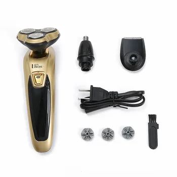3 in 1 Face Hair Remover USB Groomer Waterproof Rotary Razor Beard Nose Hair Trimmer Electric Shaver for Men