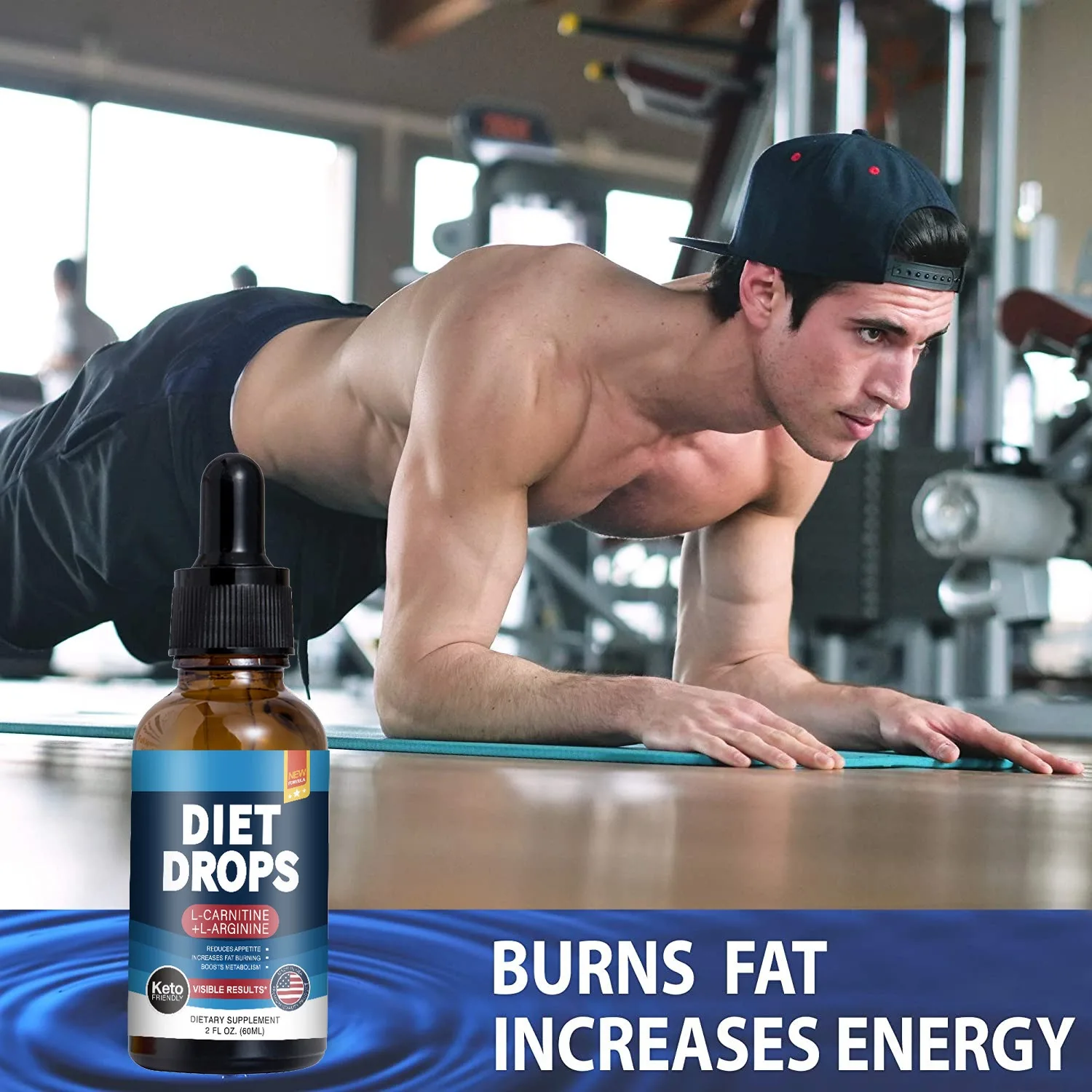 Diet Drops with L-Carnitine and Arginine for Weight Loss