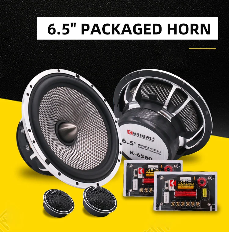 Wholesale 6.5 Inch 80160 Watts Car Component Speaker Professional