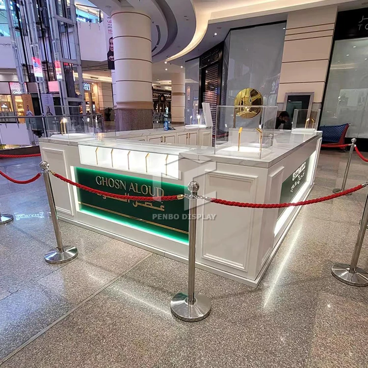 Customized Perfume Display Kiosk With Led Light for Perfume Store