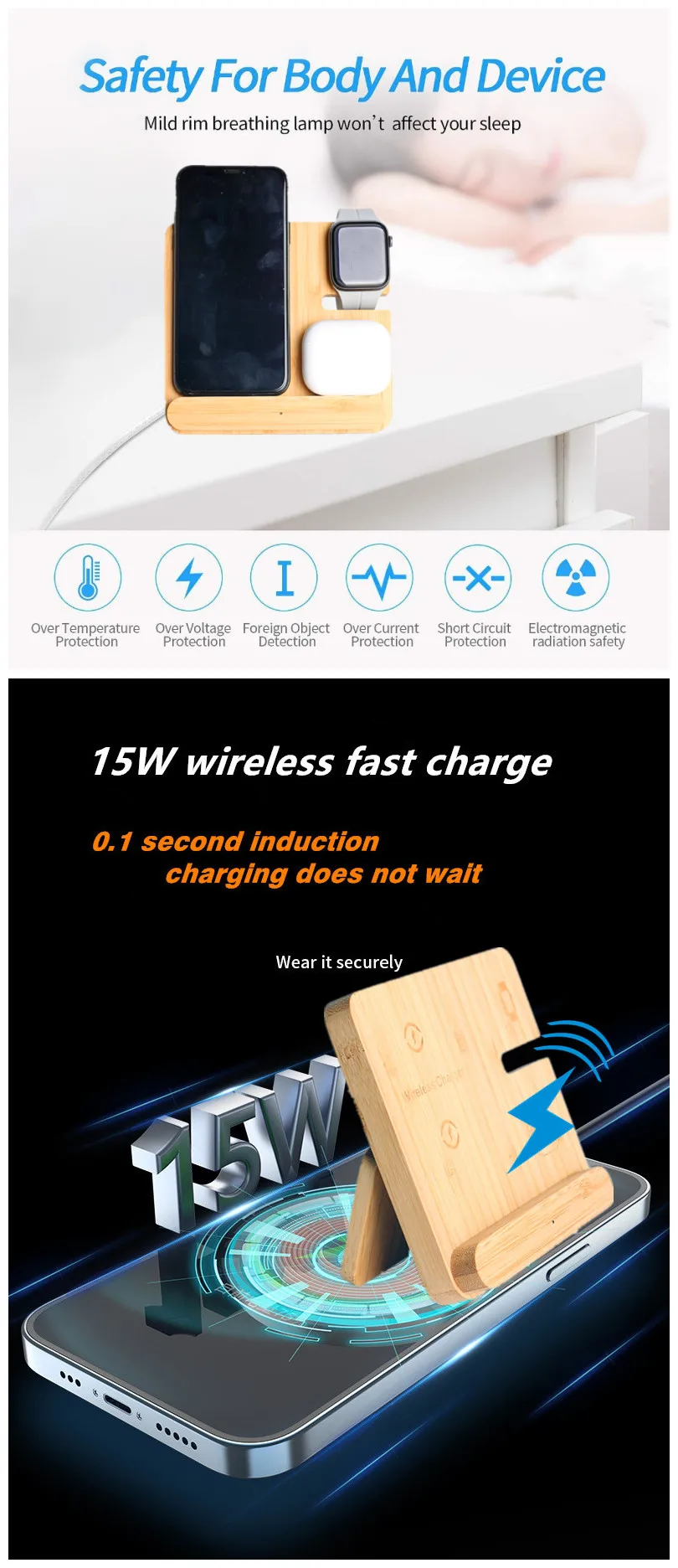 Wireless Charging Station in for Iphone Accessories