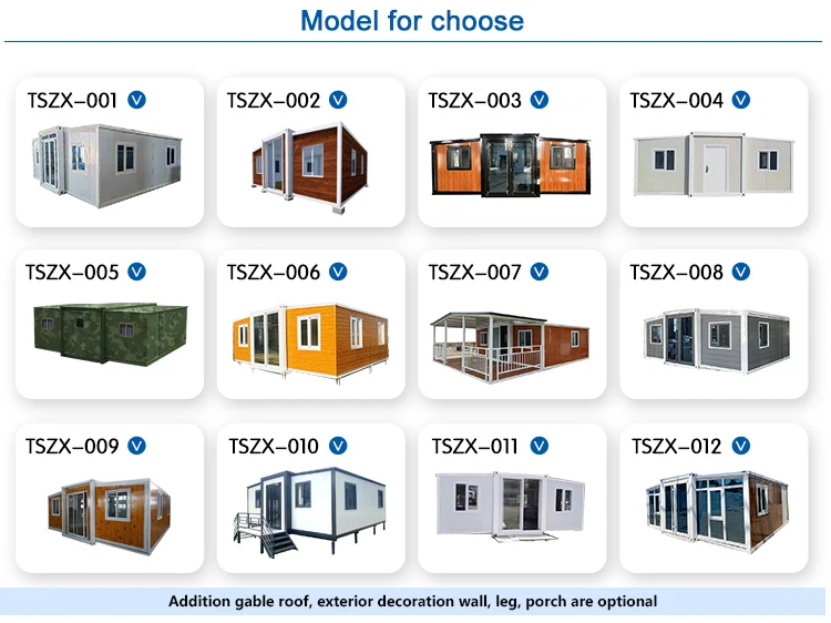 Folding House Expandable Modular Home 20ft 30ft 40ft Prefab House ...