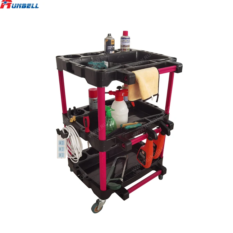 Auto Detailing Tool Cartcar Detailing Organizer Cart For Garage Diy Home Studio Projects