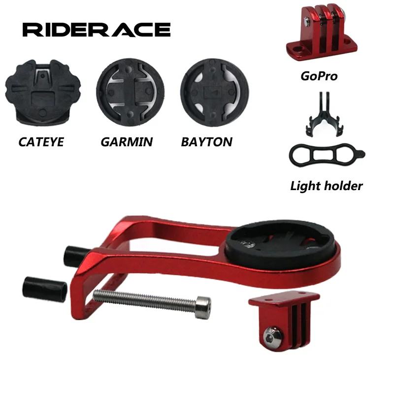 Bicycle Computer Camera Mount Holder Extension Stand For Garmin Bryton Cateye 