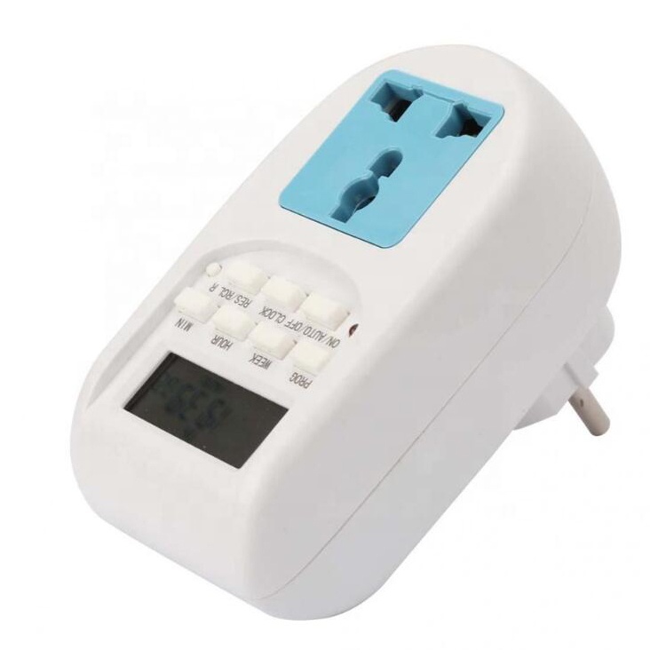 10A 220V-240V EU Timer Switch Socket LCD Digital Display Time Control Plug Timer 10A 220V-240V EU Timer Switch Socket LCD Digital Display Time Control Plug Timer
