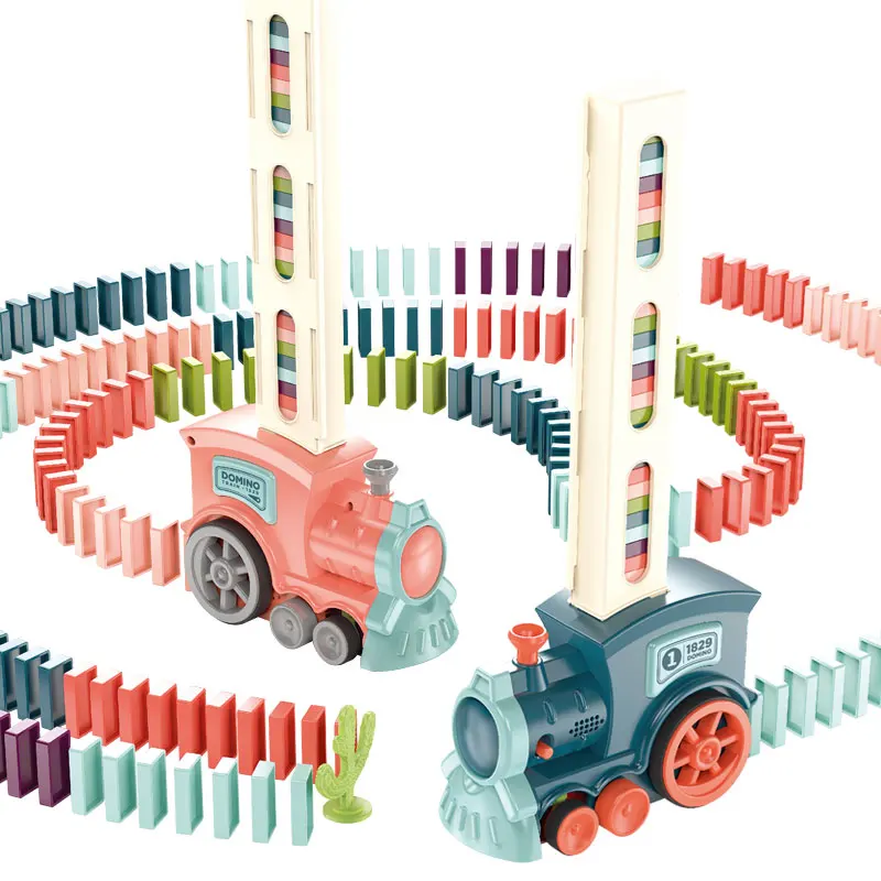 Educational Toys Train Set Stacking Automatic Placement Building Blocks