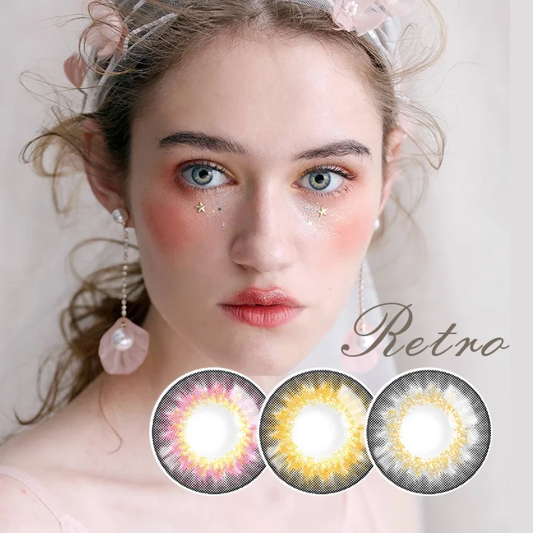 Realkoko Высокое качество Голливуд контактные линзы Кристалл глаз