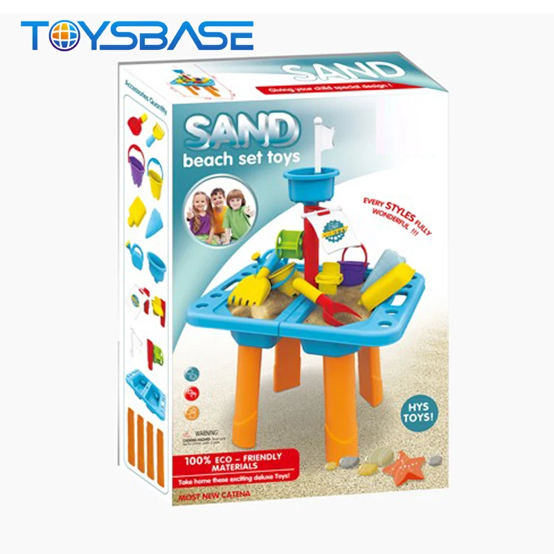 Bopfimer Sand and Water Table Set with Lid Cover Beach Toys Outdoor Garden Sandbox Kit Kids Summer Beach for Toddlers Kids