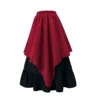 Red midi skirt