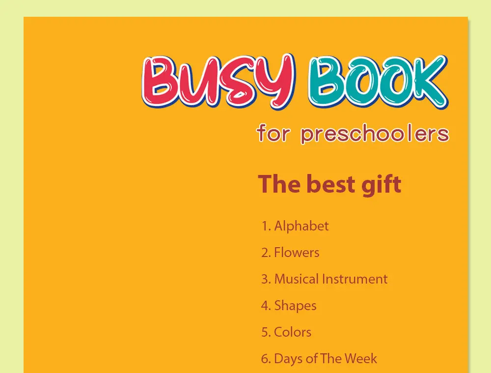 product customized printing preschool learning activities busy book for kids educational learning for autism quiet book613-23