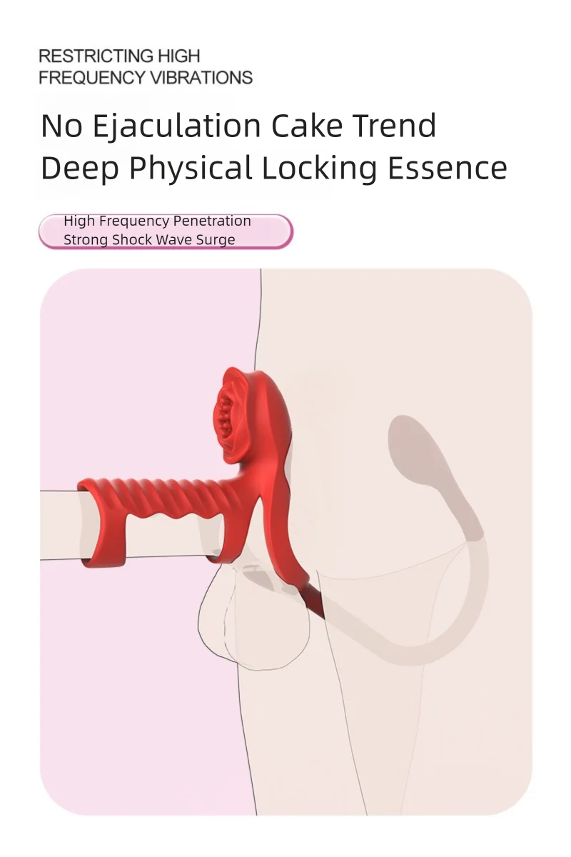 Rose Fine Ring Vibrator für Männer – Sexspielzeug für Paare zur klitoralen Stimulation und für mehr Lust beim Masturbieren_voghion.com