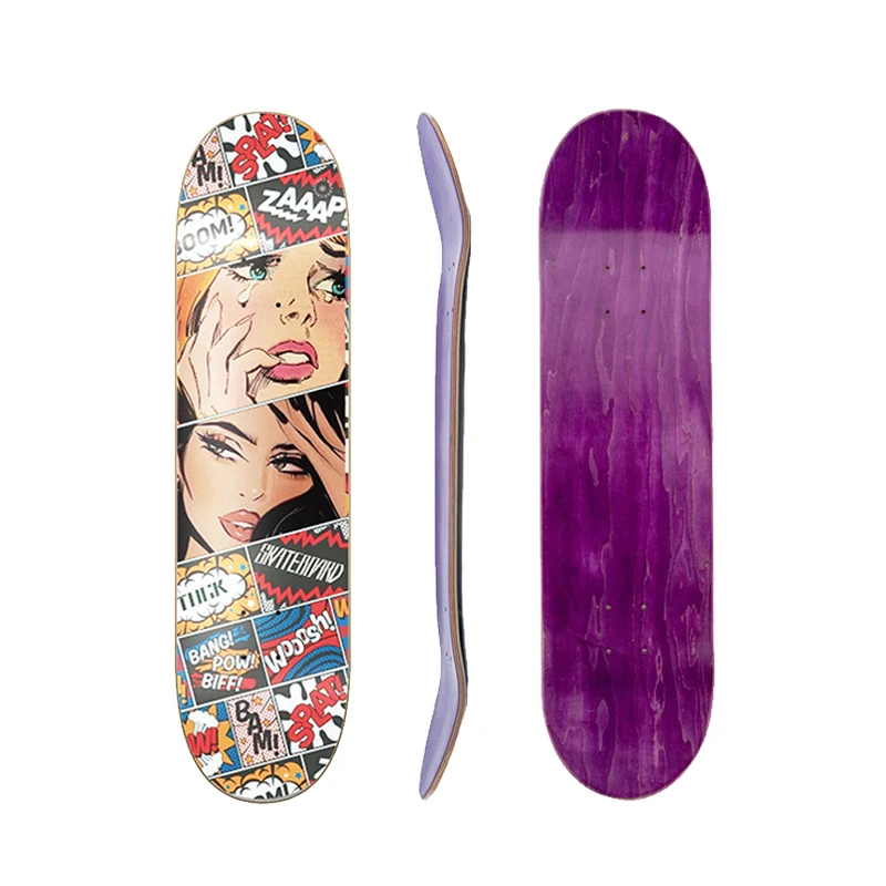 Canadian Maple 8.25 Inch Pro Skateboard Deck - Customizable Oem