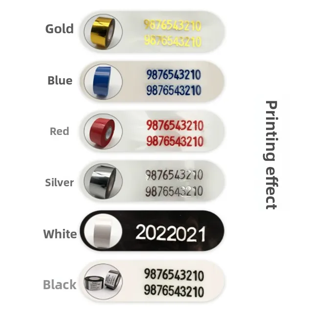 White Ink Wheel 36mm * 36mm DK1100 DK1100B DK1100A DS1108 Ink Wheel Packaging Machine Ink MY380F Marking Machine Date Ink Wheel 6