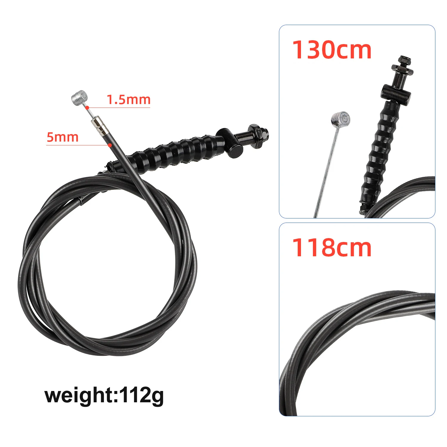 Pneu Trottinette Front Wheel Drum Brake Line for Ninebot MAX G30 Electric Scooter Trottinettes, Patinette