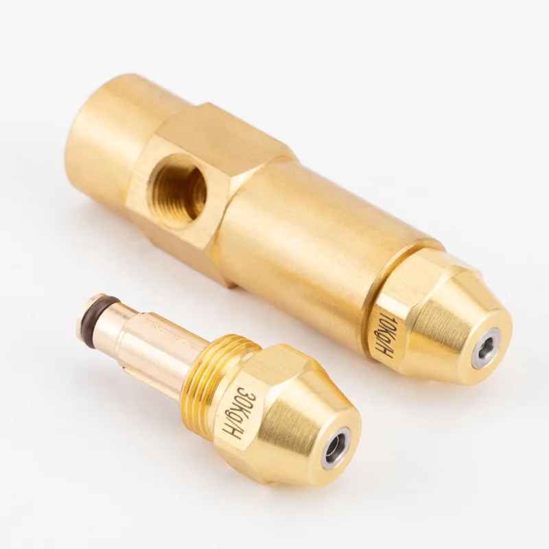 Запчасти для тяжелого масляного бойлера топливная форсунка на спиртовой основе Форсунка отработанного масла и воздуха латунная